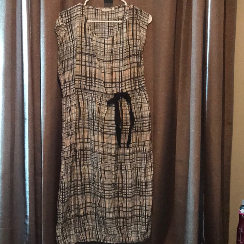 Masai plaid pocket fun dress
